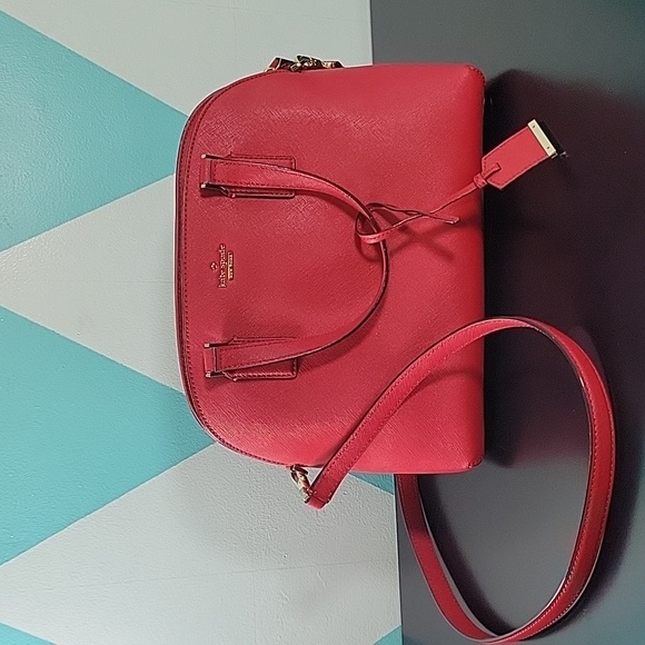 Kate Spade Cameron Street Lottie Satchel in Heirloom Red...
